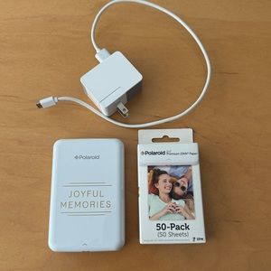 POLAROID ZINK PHOTO PRINTER & Print Paper